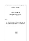 Tóm tắt luận văn Thạc sĩ Quản trị kinh doanh: Các yếu tố ảnh hưởng đến động lực làm việc của người lao động tại ngân hàng TMCP đầu tư và phát triển Việt Nam