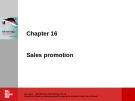 Lecture Advertising and promotion (2/e) – Chapter 16: Sales promotion