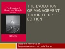 Lecture The evolution of management thought (6th edition) - Chapter 3: The industrial revolution: Problems and perspective