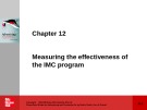 Lecture Advertising and promotion (2/e) – Chapter 12: Measuring the effectiveness of the IMC program