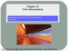 Lecture Purchasing and supply chain management (3/e): Chapter 13 - W. C. Benton