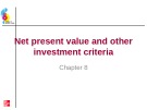 Lecture Essentials of corporate finance (2/e) – Chapter 8: Net present value and other investment criteria