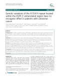 Genetic variations of the A13/A14 repeat located within the EGFR 3′ untranslated region have no oncogenic effect in patients with colorectal cancer