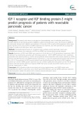 IGF-1 receptor and IGF binding protein-3 might predict prognosis of patients with resectable pancreatic cancer