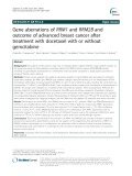 Gene aberrations of RRM1 and RRM2B and outcome of advanced breast cancer after treatment with docetaxel with or without gemcitabine
