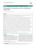 Fool’s gold, lost treasures, and the randomized clinical trial