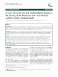 Urinary incontinence and health-related quality of life among older Americans with and without cancer: A cross-sectional study
