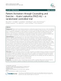 Patient Activation through Counseling and Exercise – Acute Leukemia (PACE-AL) – a randomized controlled trial
