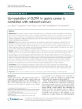 Up-regulation of CLDN1 in gastric cancer is correlated with reduced survival