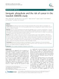 Inorganic phosphate and the risk of cancer in the Swedish AMORIS study