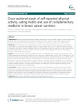 Cross-sectional study of self-reported physical activity, eating habits and use of complementary medicine in breast cancer survivors