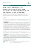 Study protocol of the B-CAST study: A multicenter, prospective cohort study investigating the tumor biomarkers in adjuvant chemotherapy for stage III colon cancer