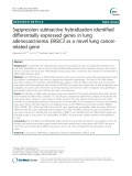 Suppression subtractive hybridization identified differentially expressed genes in lung adenocarcinoma: ERGIC3 as a novel lung cancerrelated gene