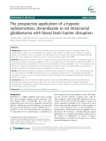 The prospective application of a hypoxic radiosensitizer, doranidazole to rat intracranial glioblastoma with blood brain barrier disruption