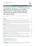 Intraoperative detection of 18F-FDG-avid tissue sites using the increased probe counting efficiency of the K-alpha probe design and variance-based statistical analysis with the three-sigma criteria