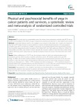 Physical and psychosocial benefits of yoga in cancer patients and survivors, a systematic review and meta-analysis of randomized controlled trials