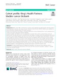 Cohort profile: King’s Health Partners bladder cancer biobank