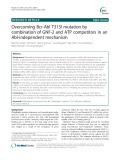 Overcoming Bcr-Abl T315I mutation by combination of GNF-2 and ATP competitors in an Abl-independent mechanism