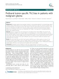 Profound tumor-specific Th2 bias in patients with malignant glioma