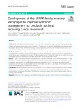Development of the SPARK family member web pages to improve symptom management for pediatric patients receiving cancer treatments