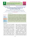Constraints associated with adoption of recommended tuber crops production technology among the tribal farmers of Bastar district Chhattisgarh, India