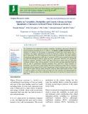 Studies on variability, heritability and genetic advance in some quantitative characters in bread wheat (Triticum aestivum L.)