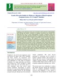 Genetic diversity studies in minicore collection of rabi sorghum [Sorghum bicolor. (L)] using D2 statistics