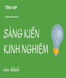 Sáng kiến kinh nghiệm Mầm non: Kinh nghiệm tổ chức một số thí nghiệm đơn giản cho trẻ mẫu giáo lớn 5-6 tuổi