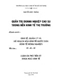 Luận án Phó Tiến sĩ Khoa học Kinh tế: Quản trị doanh nghiệp cao su trong nền kinh tế thị trường