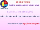 Bài giảng Cân bằng bánh xe vành thép bằng thiết bị Bond db-wb100