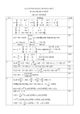 Đáp án đề thi năm học 2019-2020 môn Toán cao cấp cho kỹ sư 1 - ĐH Sư phạm Kỹ thuật