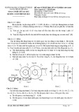 Đáp án đề thi cuối học kỳ II năm học 2019-2020 môn Nguyên lý - Chi tiết máy - ĐH Sư phạm Kỹ thuật