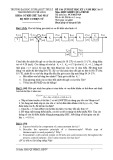 Đề thi cuối học kỳ I năm học 2016-2017 môn Điều khiển quá trình - ĐH Sư phạm Kỹ thuật