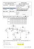 Đáp án đề thi cuối học kỳ II năm học 2018-2019 môn Kỹ thuật điện - Điện tử (Đề 1B) - ĐH Sư phạm Kỹ thuật