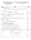 Đáp án môn Toán 1 năm học 2019-2020 (Đề 1) - ĐH Sư phạm Kỹ thuật