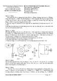 Đề thi cuối học kỳ I năm học 2016-2017 môn Nguyên lý - Chi tiết máy - ĐH Sư phạm Kỹ thuật