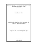 Luận văn Thạc sĩ Quản trị nhân lực: Đãi ngộ tài chính cho người lao động tại Tập đoàn Điện lực Việt Nam