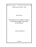 Luận văn Thạc sĩ Kế toán: Phân tích báo cáo tài chính của công ty cổ phần nông nghiệp và thực phẩm Hà Nội- Kinh Bắc