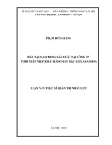 Luận văn Thạc sĩ Quản trị nhân lực: Đào tạo lao động sản xuất tại công ty TNHH xuất nhập khẩu hàng may mặc Adulazad Hoa