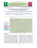 Studies on milk production and health management for livestock in western Uttar Pradesh, India