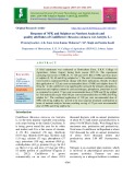 Response of NPK and sulphur on nutrient analysis and quality attributes of cauliflower (Brassica oleracea var. botrytis L.)