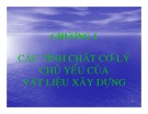 Bài giảng môn Vật liệu xây dựng – Chương 1