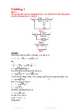 Bài tập Lý thuyết điều khiển tự động