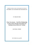 Doctoral thesis Finance and Banking: Firms’ investment – Cash flow relationship in the context of state ownership and banking system reform in Vietnam