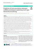 Prediction of new associations between ncRNAs and diseases exploiting multi-type hierarchical clustering