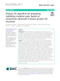 Proteus: An algorithm for proposing stabilizing mutation pairs based on interactions observed in known protein 3D structures