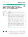 CIPR: A web-based R/shiny app and R package to annotate cell clusters in single cell RNA sequencing experiments