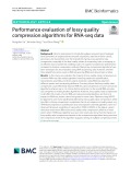 Performance evaluation of lossy quality compression algorithms for RNA-seq data