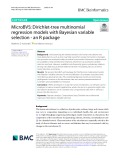 MicroBVS: Dirichlet-tree multinomial regression models with Bayesian variable selection - an R package