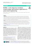 MOMO - multi-objective metabolic mixed integer optimization: Application to yeast strain engineering